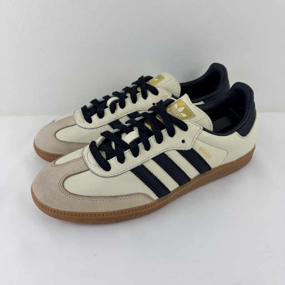 Adidas Samba OG Women's Size 10 Cream White Core Black Sand Strata Gum ID0478